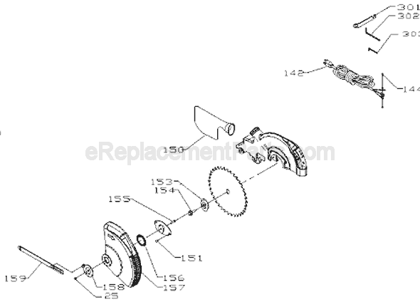 Page C Diagram and Parts List for FS110L Type 1 Black and Decker Miter Saw